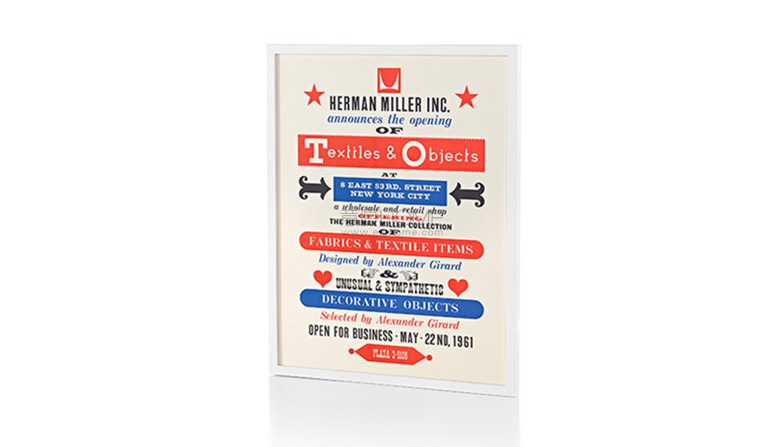 HERMAN MILLERTextiles & Objects Poster 海报