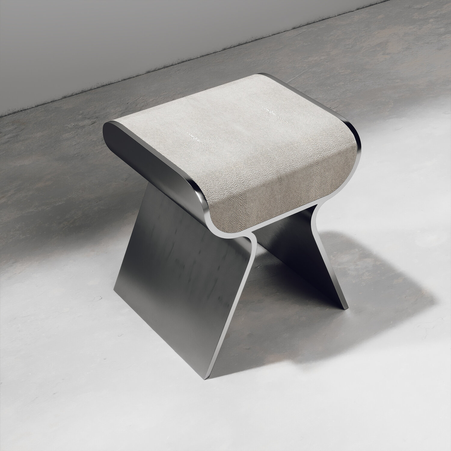 KIFU PARISDandy Stool in Shagreen wPolished凳子